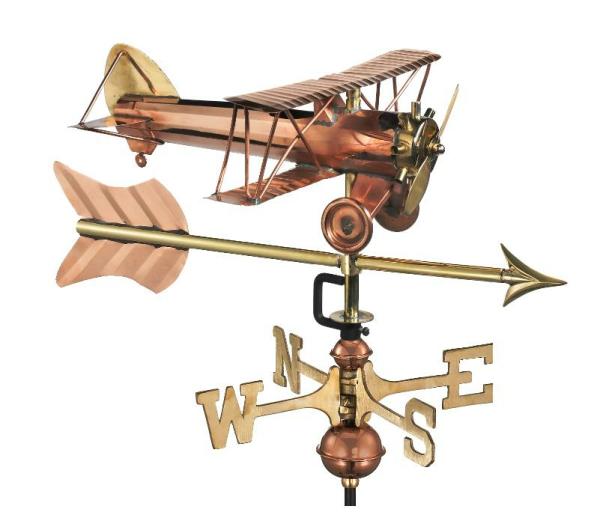 Weathervanes |  Biplane Weathervane Garden Weathervanes