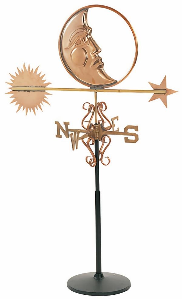 Weathervanes |  Black Cast Iron Display Base Garden Weathervanes