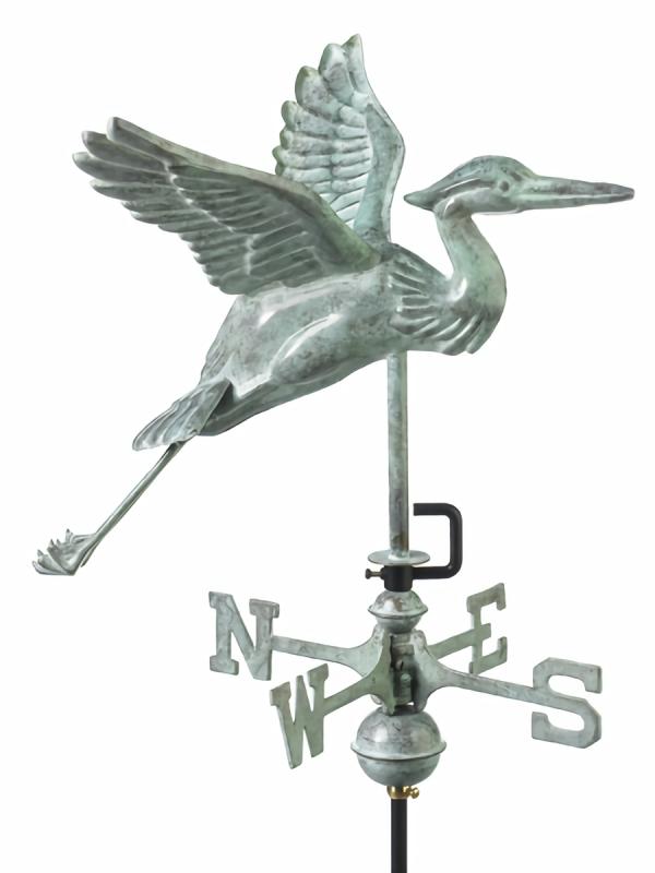 Weathervanes |  Blue Heron Weather Vane Garden Weathervanes