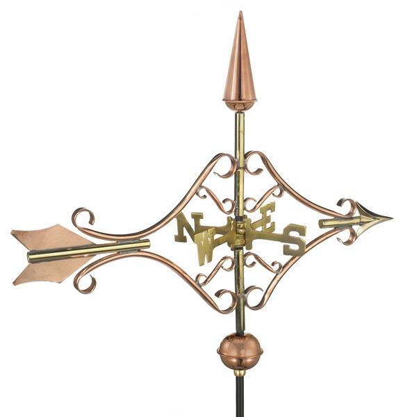 Weathervanes |  Copper Victorian Arrow Garden Weather Vane Garden Weathervanes