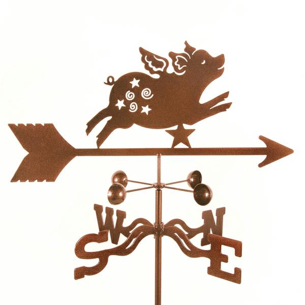 Weathervanes |  Flying Pig Weathervane Garden Weathervanes