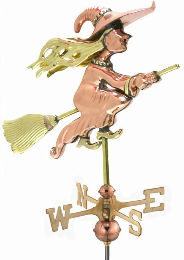 Weathervanes |  Flying Witch Weathervane Garden Weathervanes