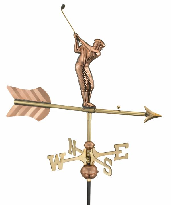 Weathervanes |  Garden Golfer Weathervane Garden Weathervanes