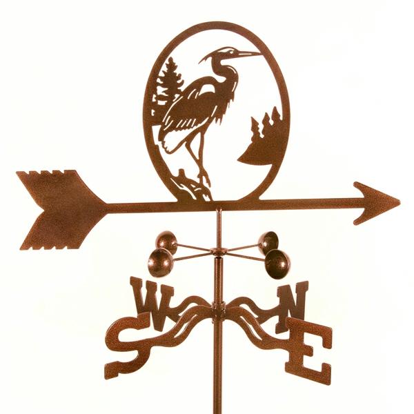 Weathervanes |  Heron Weathervane Garden Weathervanes