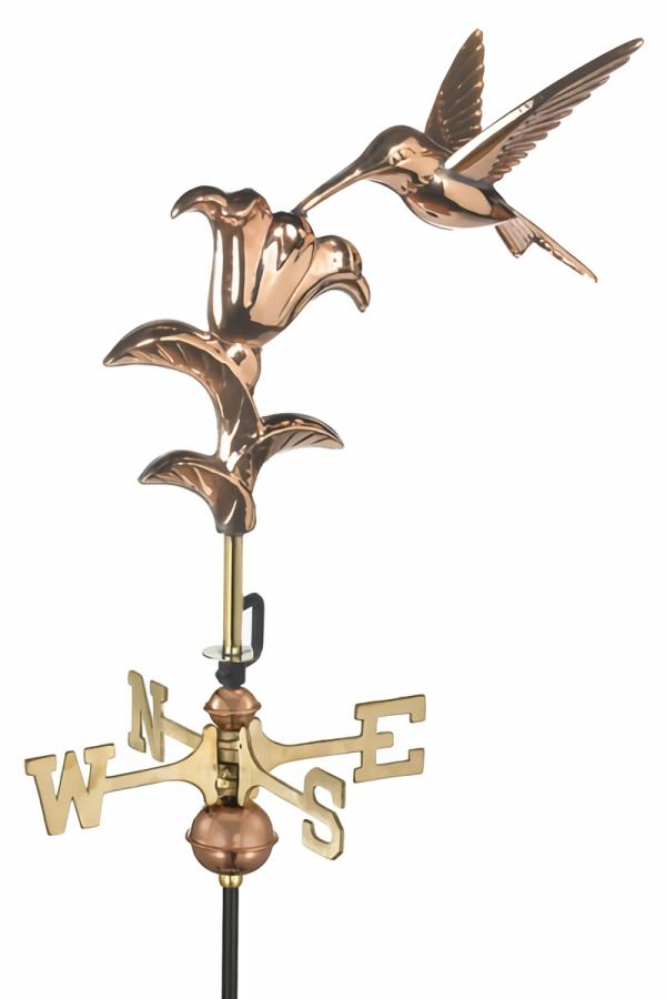 Weathervanes |  Hummingbird Garden Weather Vane Garden Weathervanes