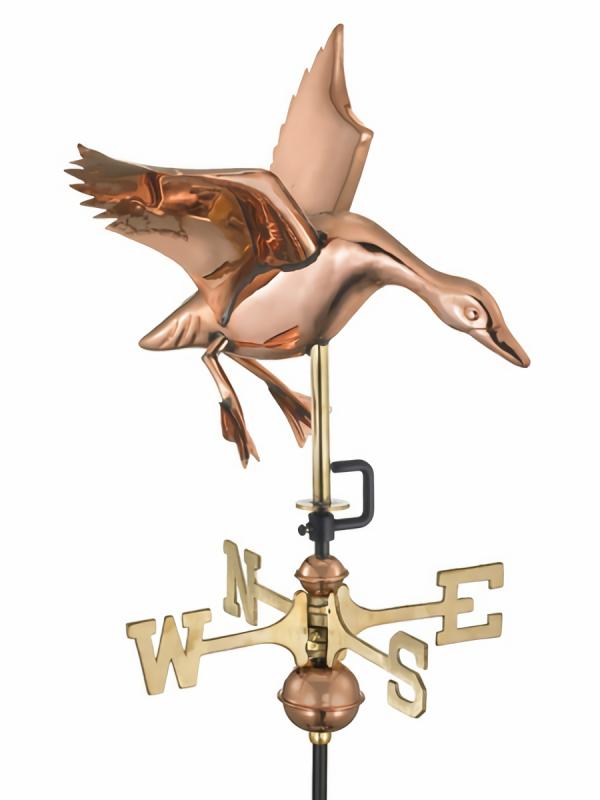 Weathervanes |  Landing Duck Weathervane Garden Weathervanes