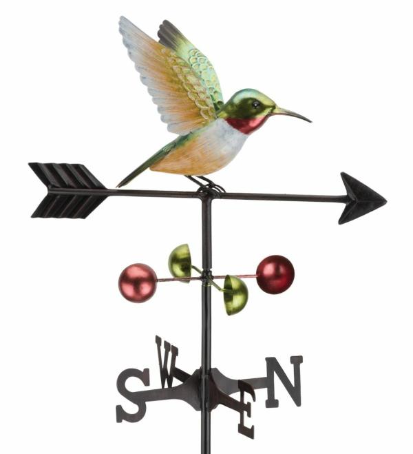 Weathervanes |  Ruby Throated Bird Weathervane Stake Garden Weathervanes