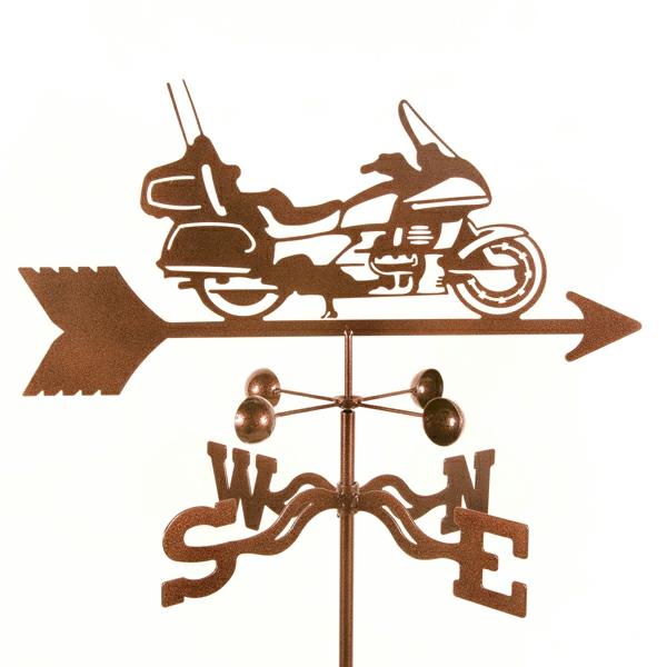 Weathervanes |  Touring Motorcycle Weathervane Garden Weathervanes