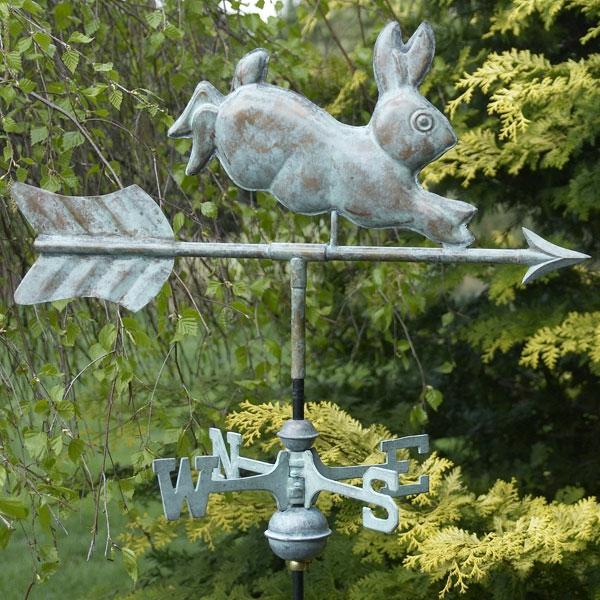 Weathervanes |  Vintage Rabbit Weathervane Garden Weathervanes