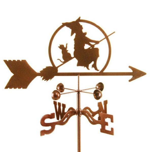 Weathervanes |  Witch On Broom Weathervane Garden Weathervanes