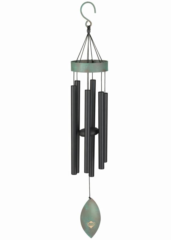 Wind Chimes |  32" Patina Breeze Chime – Black Garden Wind Chimes