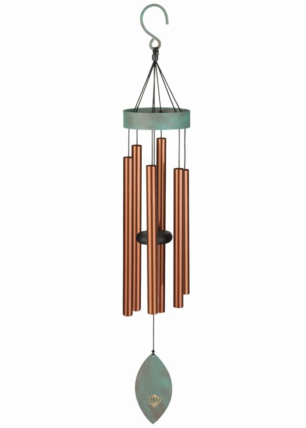 Wind Chimes |  32" Patina Breeze Chime – Bronze Garden Wind Chimes