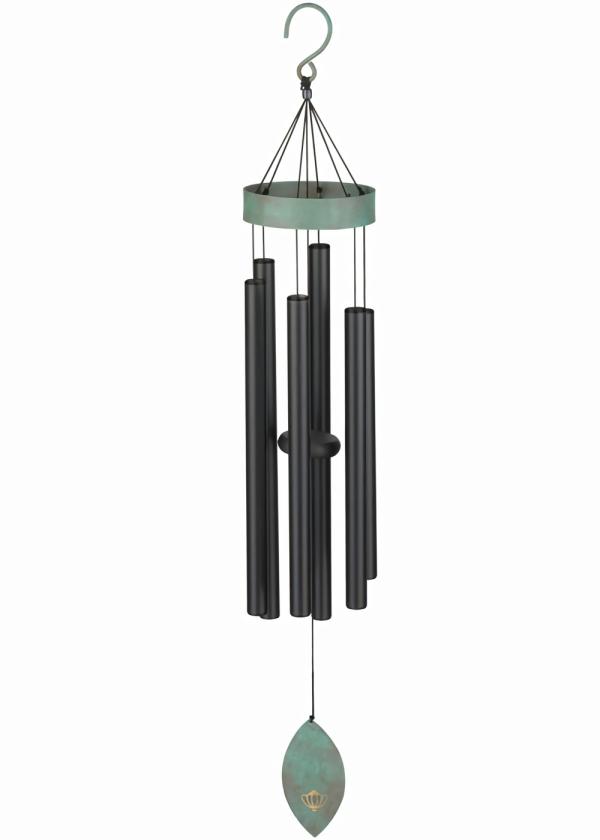 Wind Chimes |  40" Patina Breeze Chime – Black Garden Wind Chimes