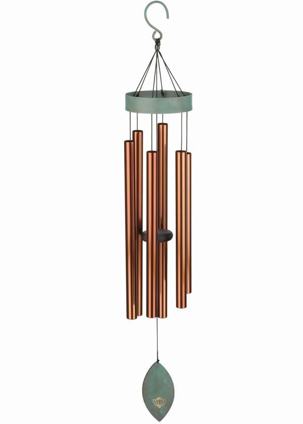 Wind Chimes |  40" Patina Breeze Chime – Bronze Garden Wind Chimes