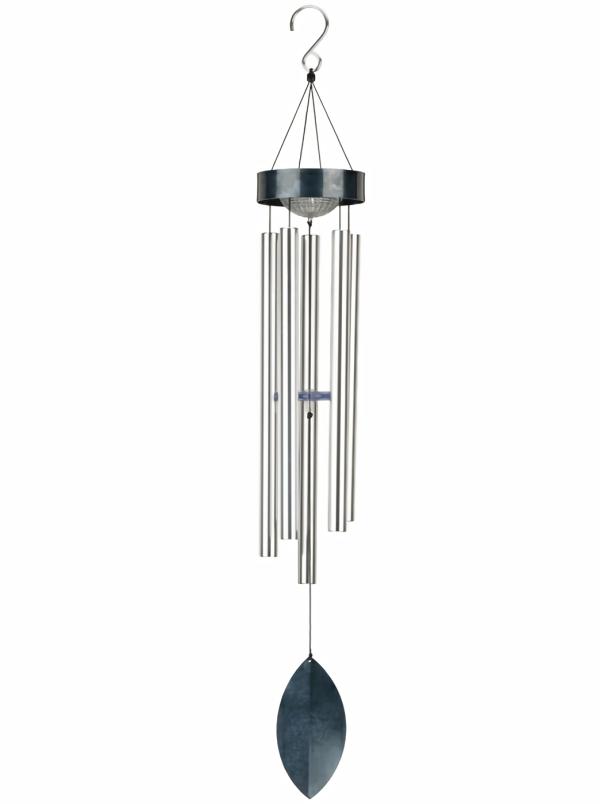 Wind Chimes |  42" Solar Wind Chime – Blue Garden Solar Lighting