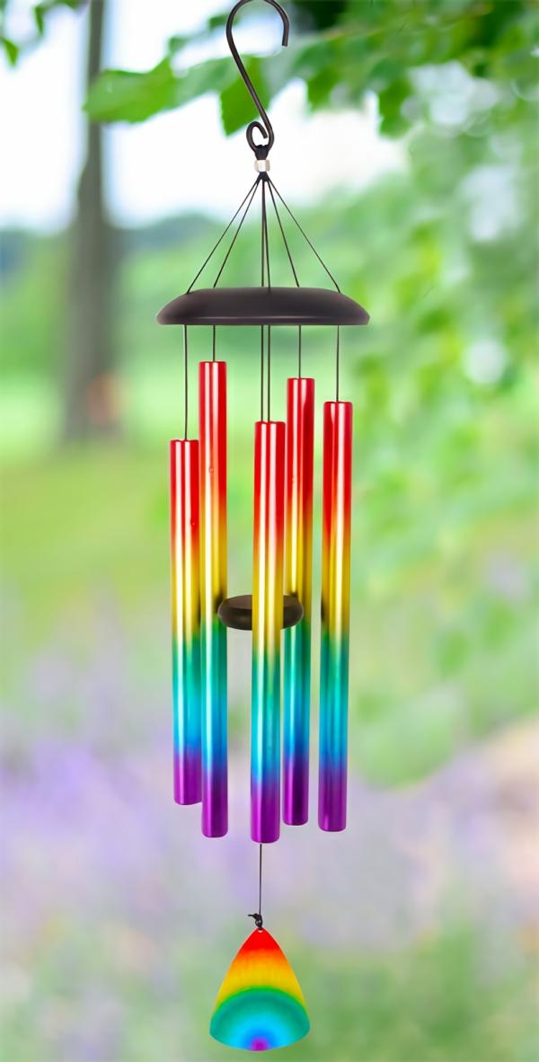 Wind Chimes |  Rainbow Wind Chime – Small Garden Wind Chimes