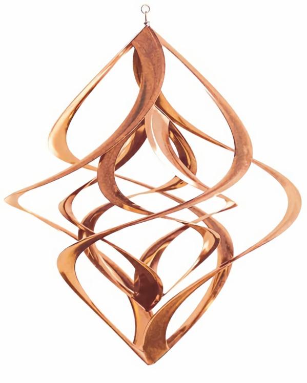 Wind Spinners |  17" Metal Wind Spinner – Copper Cosmix Garden Wind Spinners