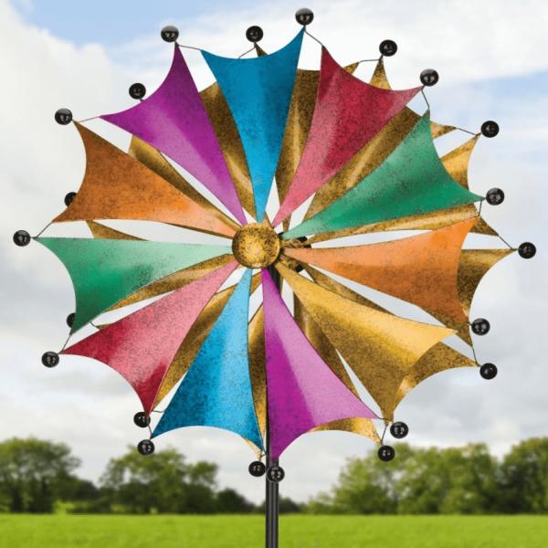 Wind Spinners |  32" Cirque Rotating Wind Spinner Garden Wind Spinners