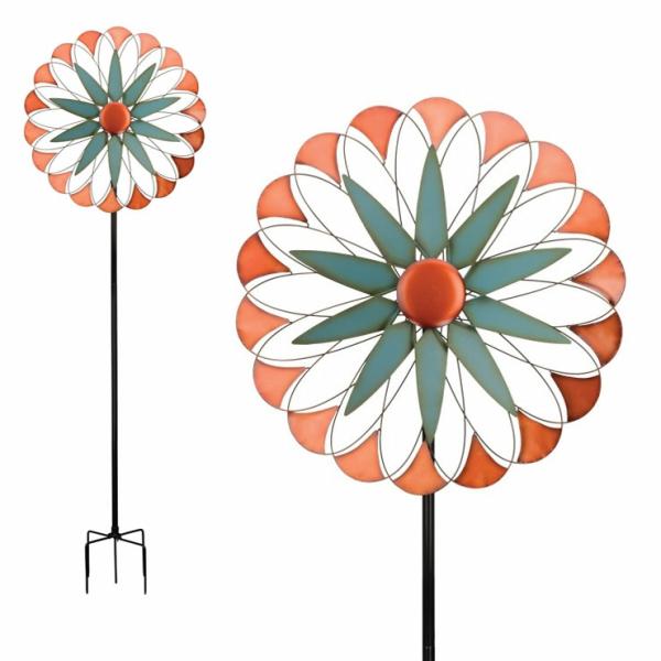 Wind Spinners |  80" Retro Chic Wind Spinner Garden Wind Spinners