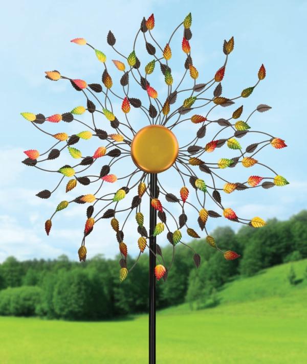 Wind Spinners |  85" Autumn Leaves Wind Spinner Garden Wind Spinners