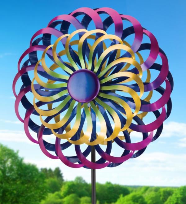 Wind Spinners |  85" Hypno Wind Spinner Garden Wind Spinners