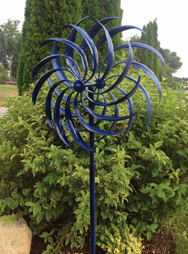 Wind Spinners |  Blue Windswept Wind Spinner Garden Wind Spinners