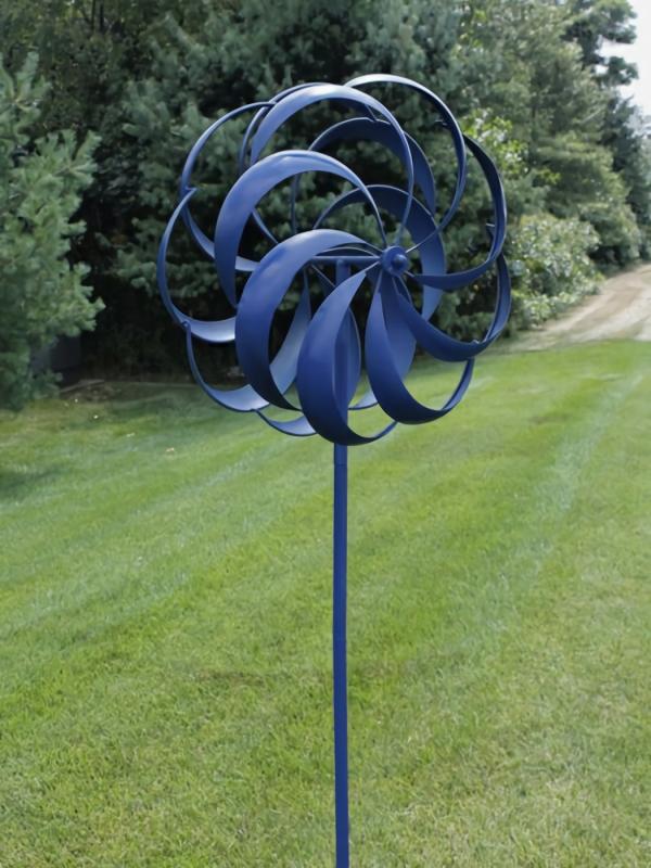 Wind Spinners |  Blue Windward Spinner Garden Wind Spinners