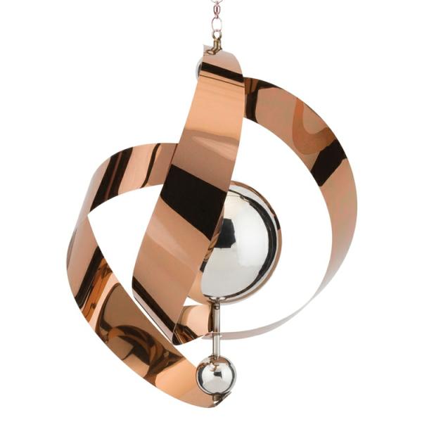 Wind Spinners |  Hanging Copper Vogue Spinners (Set Of 2) Garden Wind Spinners