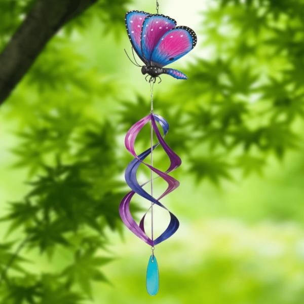 Wind Spinners |  Hanging Pipevine Butterfly Wind Spinner Garden Wind Spinners