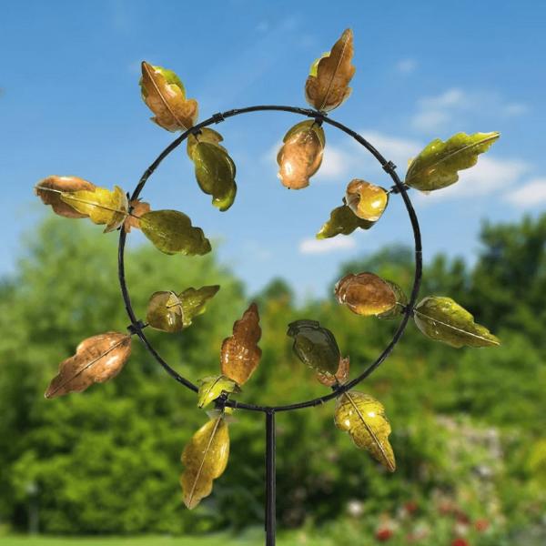 Wind Spinners |  Infinity Leaf Wind Spinner Garden Wind Spinners