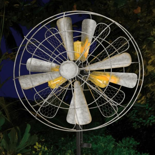 Wind Spinners |  Solar Edison Bulb Wind Spinner Garden Wind Spinners