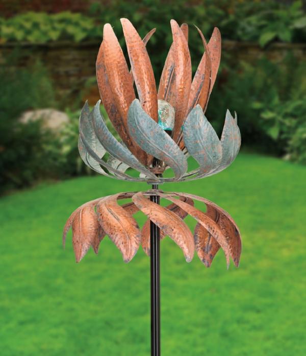 Wind Spinners |  Solar Flying Lotus Wind Spinner Garden Wind Spinners