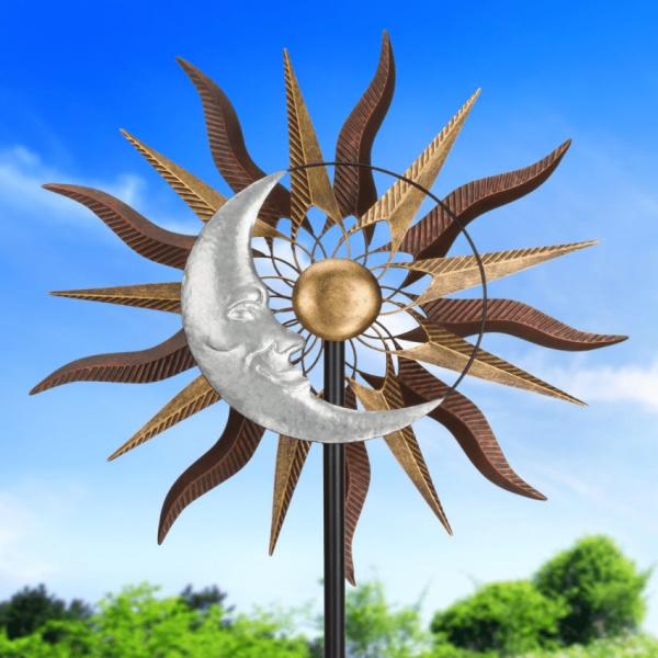 Wind Spinners |  Sun & Moon Wind Spinner Garden Wind Spinners