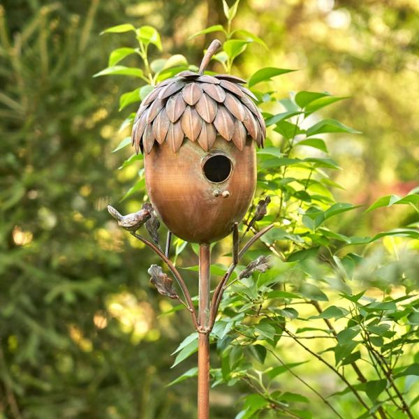 Backyard Birding |  Acorn Shaped Copper Finish Birdhouse Backyard Birding Backyard Birding