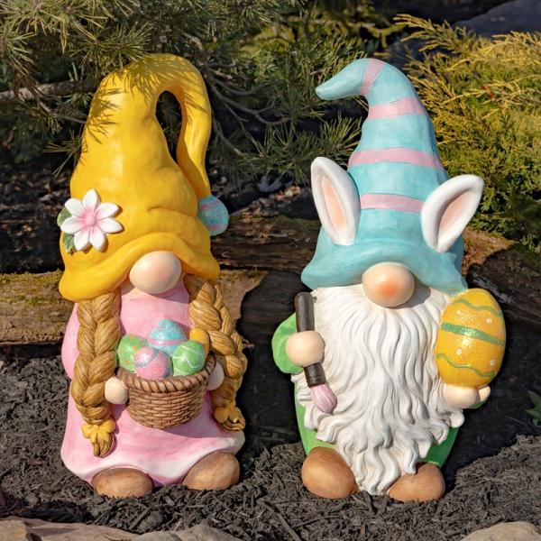 Garden Gnomes |  Easter Garden Gnomes (Set Of 2) Garden Garden Gnomes