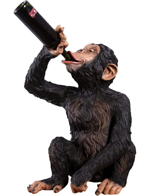 Garden Statues |  Drunk Chimpanze Bottle Holder Garden Garden Statues