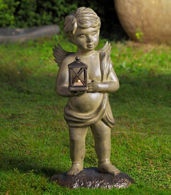 Garden Fairies |  Cherub Garden Lantern Garden Garden Fairies