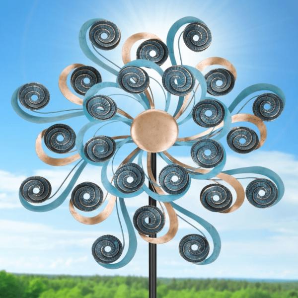 Wind Spinners |  32" Swirling Waves Wind Spinner Garden Wind Spinners