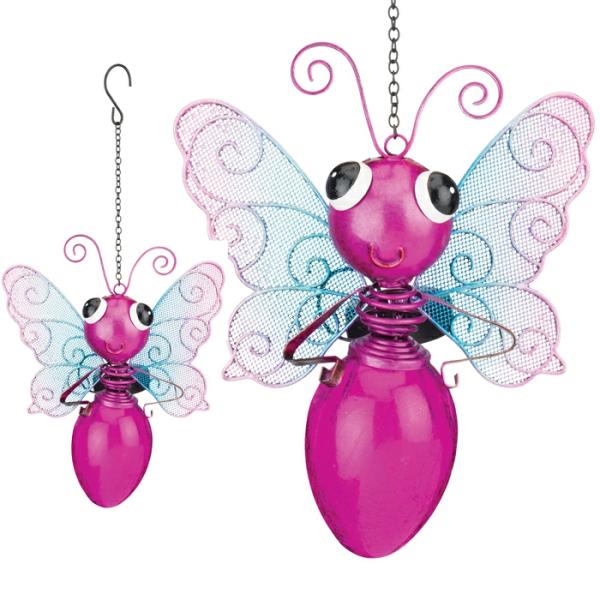 Solar Lighting |  Solar Butterfly Lantern- Pink Garden Solar Lighting