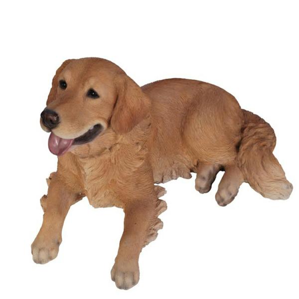 Garden Accents |  25" Golden Retriever Lying Down "Ultra-Realistic" Garden Garden Accents