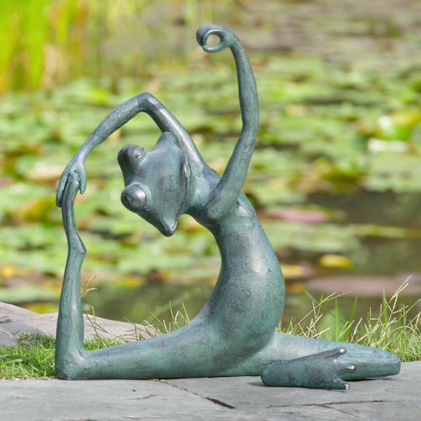 Garden Statues |  Limber Yoga Frog Garden Statue Garden Garden Statues