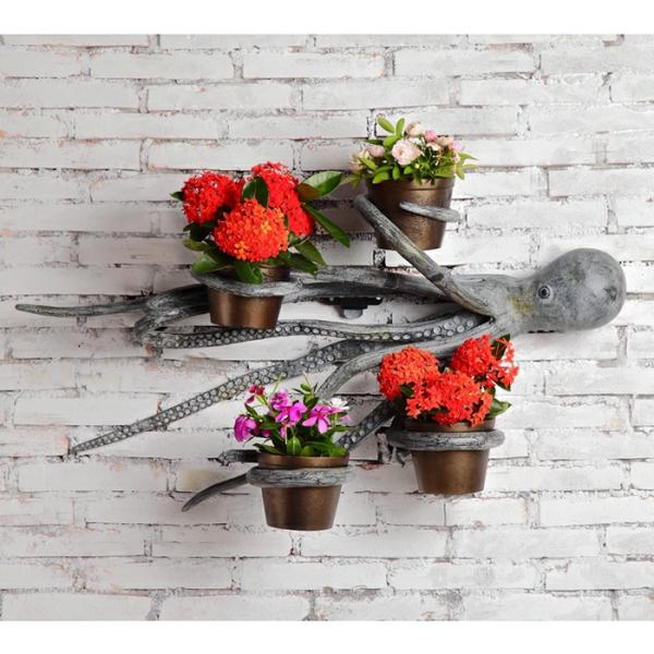 Planters & Stands |  Swimming Octopus Wall Planters Garden Planters & Stands